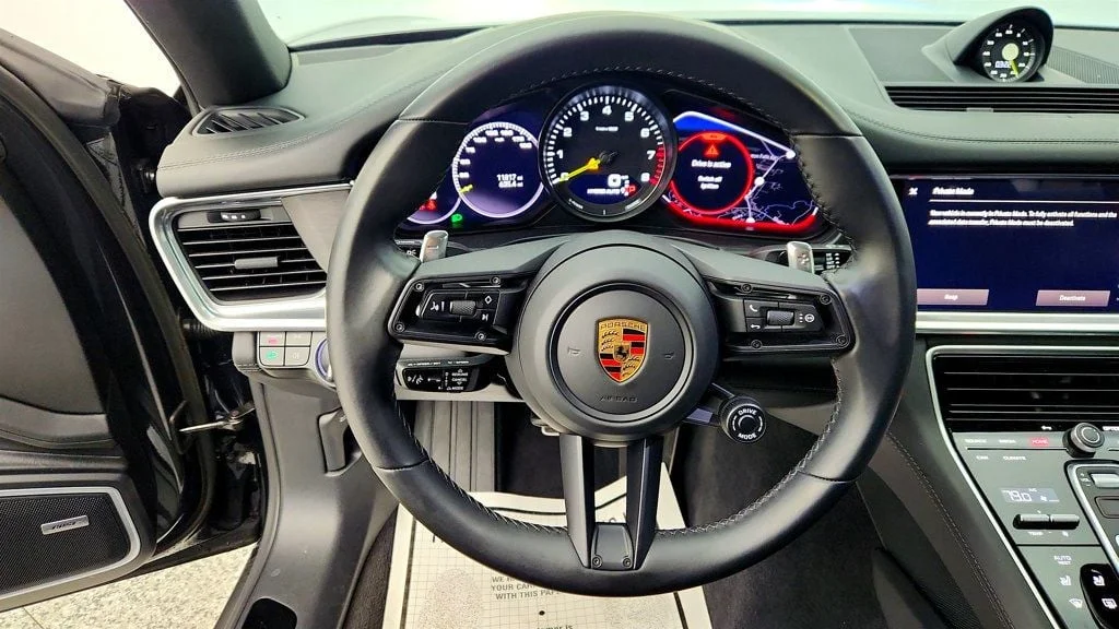 Used 2023 Volcano Grey Metallic Porsche 4 E-Hybrid Platinum Edition AWD with 21
