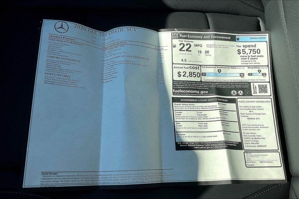 2026 Mercedes-Benz GLE GLE350 - Photo 22