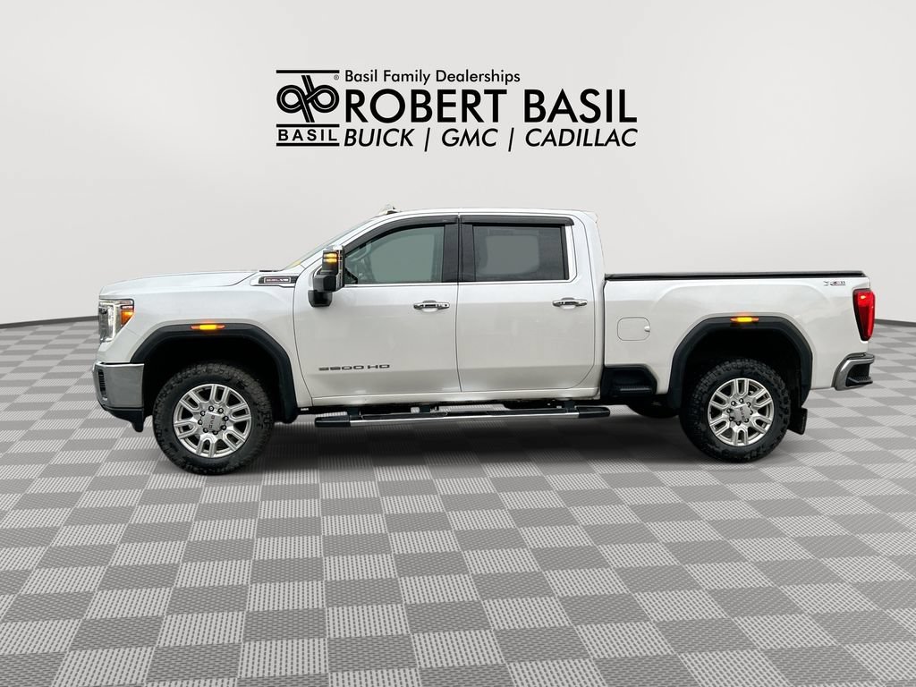 Used 2023 White Frost Tricoat GMC SLT image 5
