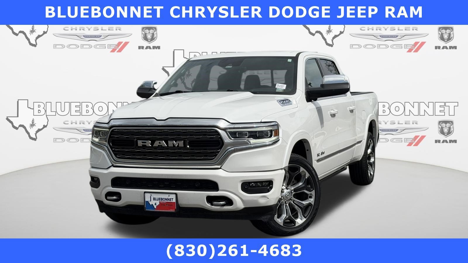 Certified Used 2024 Ivory White Tri-Coat Pearlcoat Ram Limited image 1