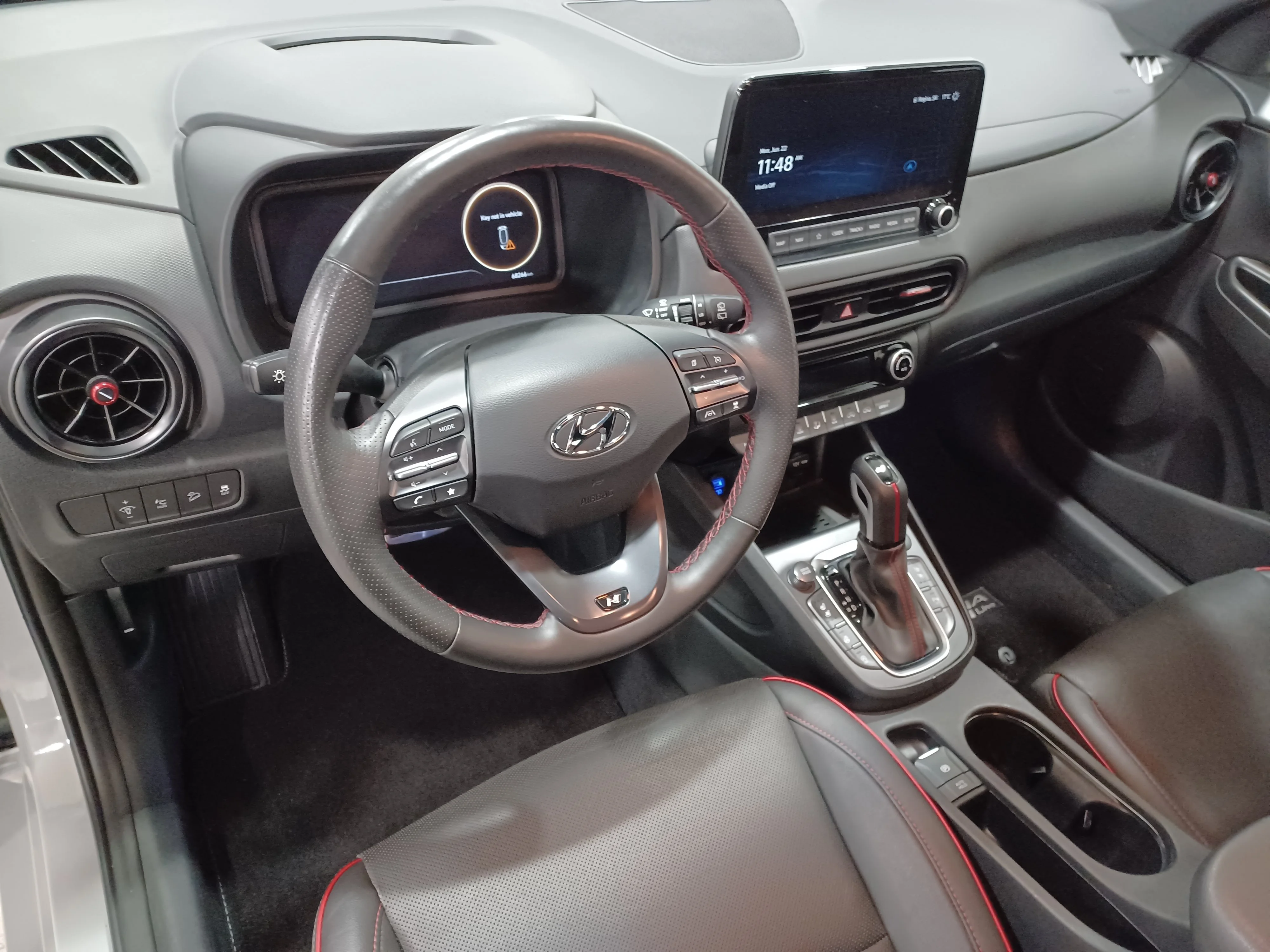 Certified Used 2023 Cyber Grey Hyundai N-Line Ultimate AWD*Adapt Cruise | Remote Start | Nav | HUD | Cooled Leather | Sunroof | Htd Wheel image 11