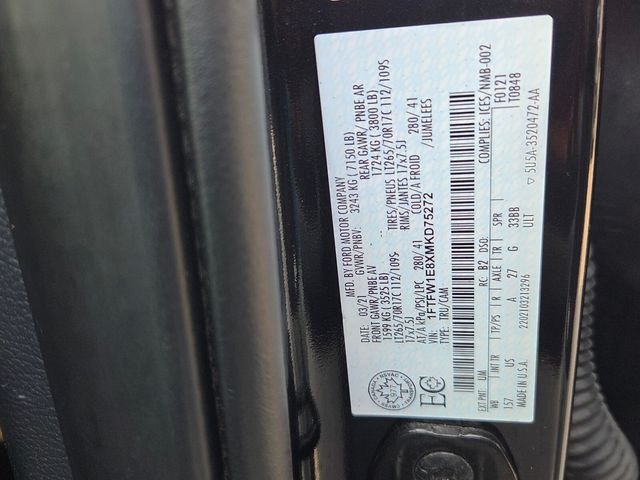 Used 2021 Black Ford XLT image 6
