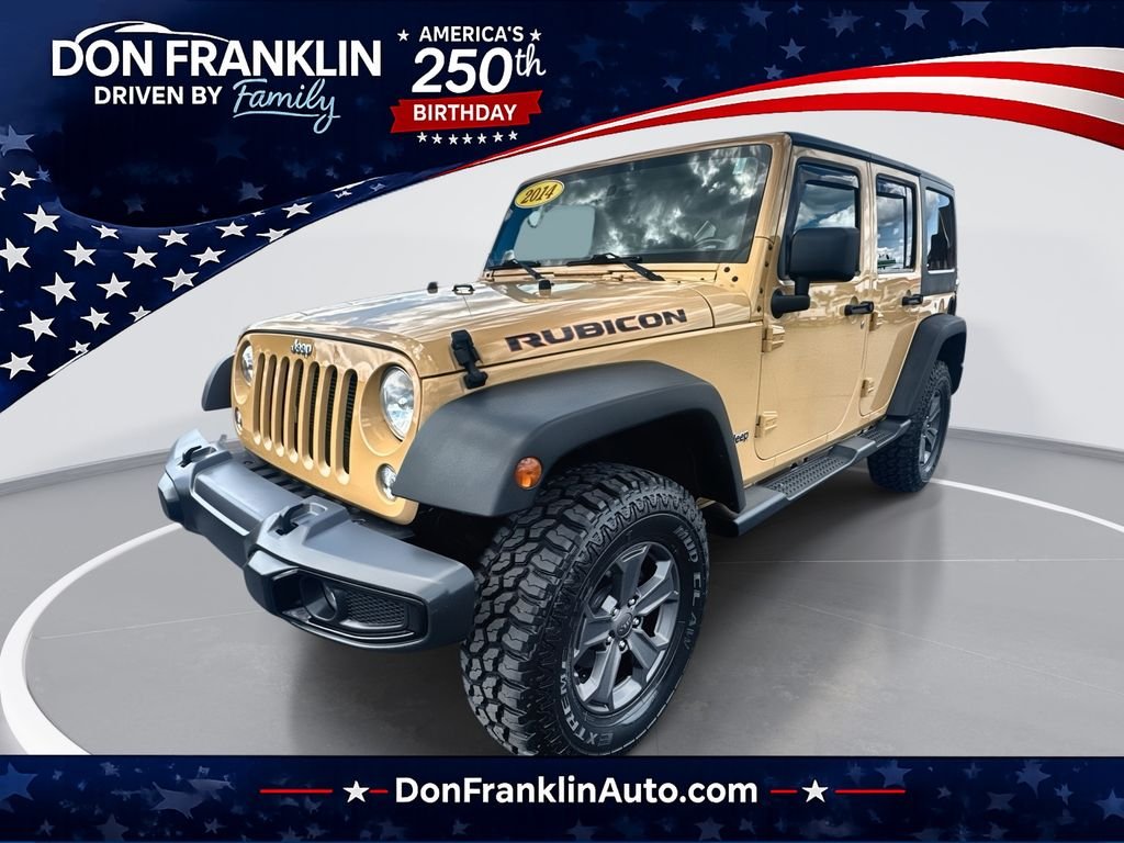 Used 2014 Beige Jeep Unlimited Rubicon image 1