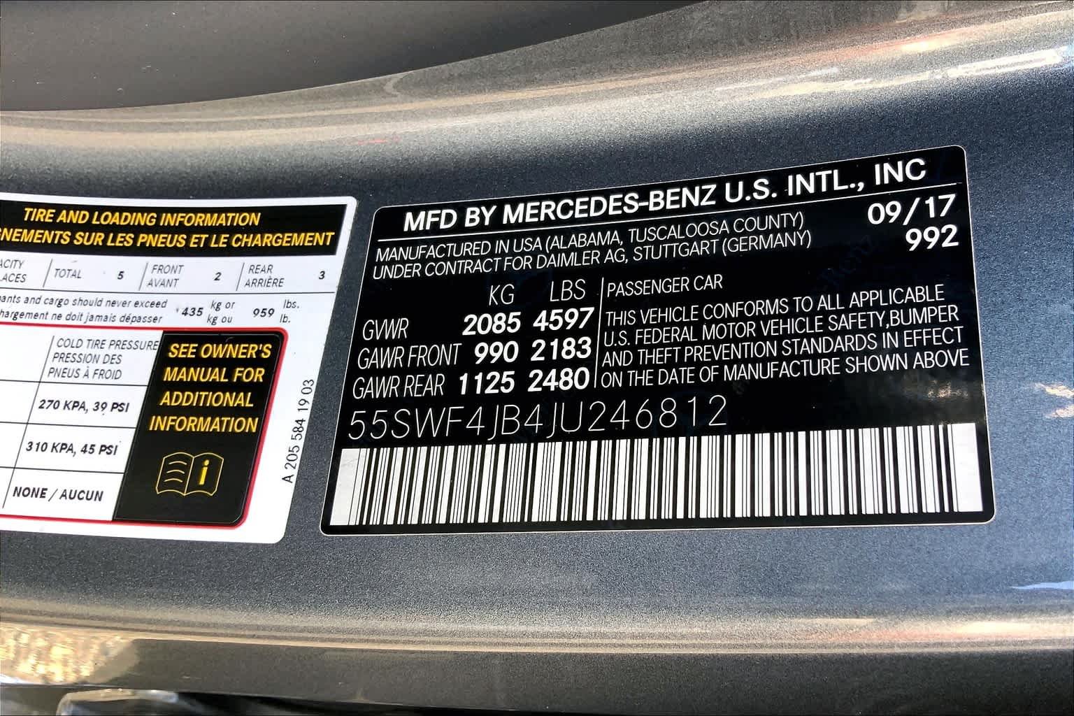 Used 2018 Selenite Grey Metallic Mercedes-Benz C 300 image 33