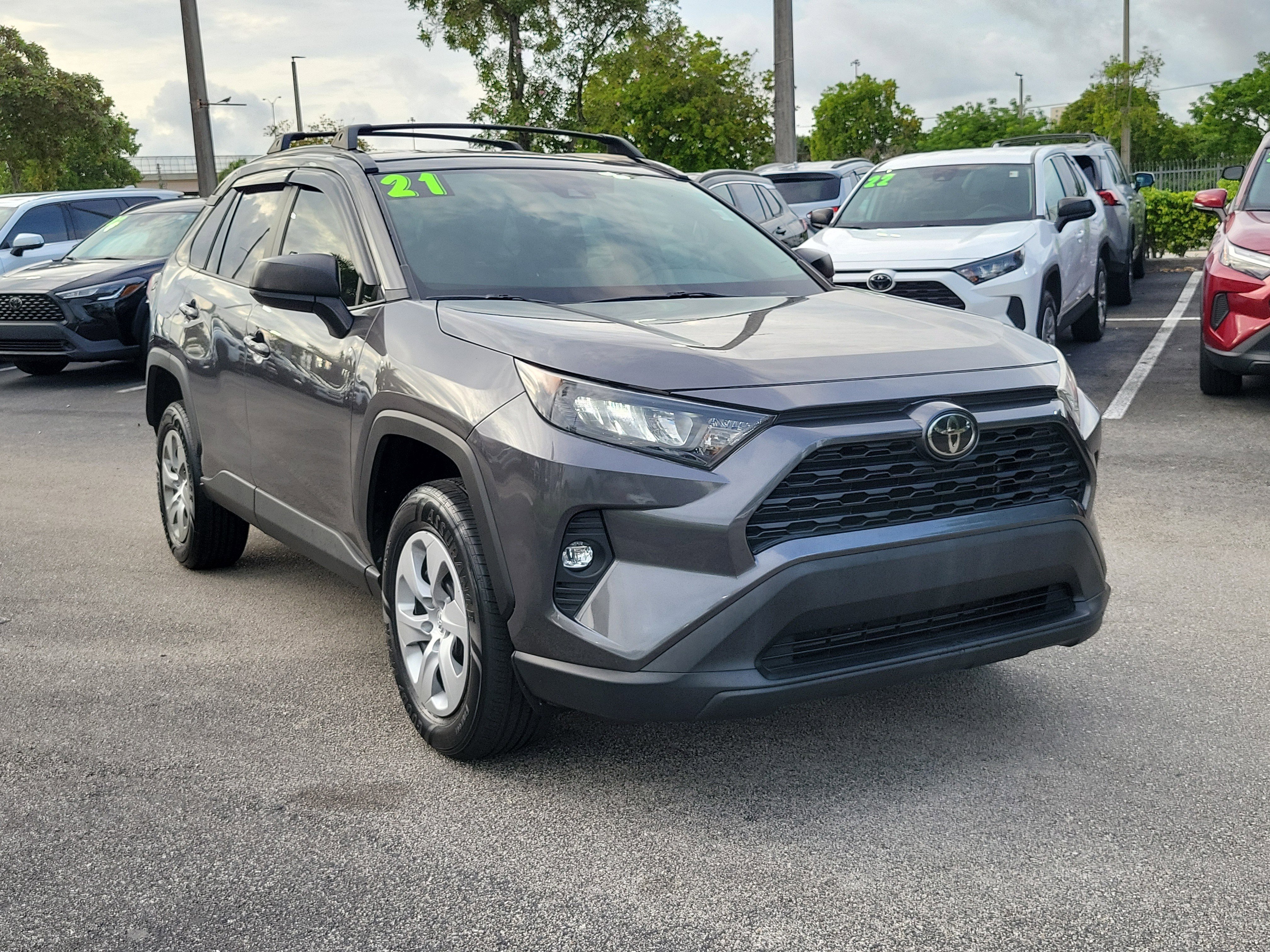 Used 2021 Magnetic Gray Metallic Toyota LE image 3