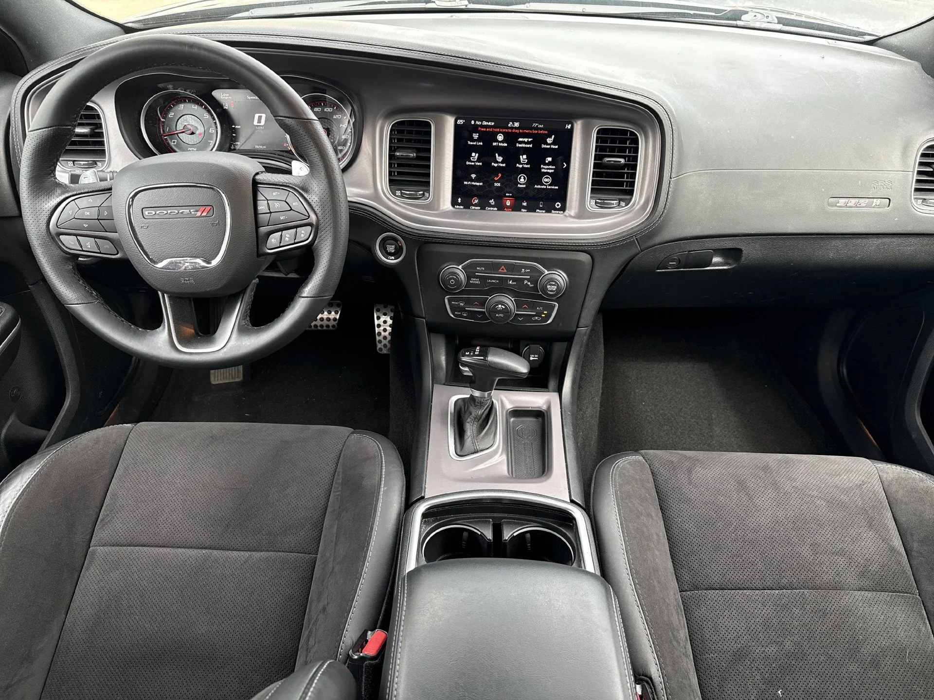 Used 2023 Pitch Black Clearcoat Dodge R T Scat Pack image 2