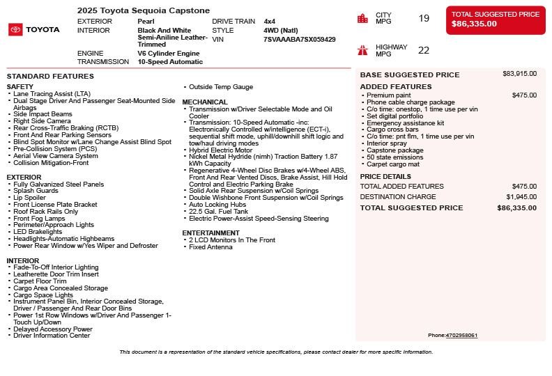 Used 2025 Beige Toyota Capstone image 3