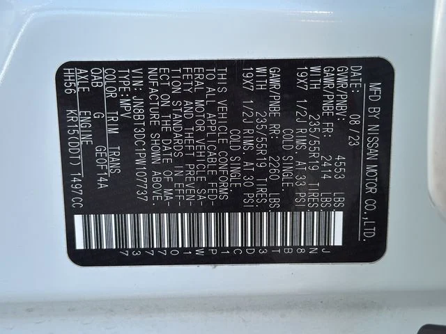 Certified Used 2023 White Nissan Platinum image 30