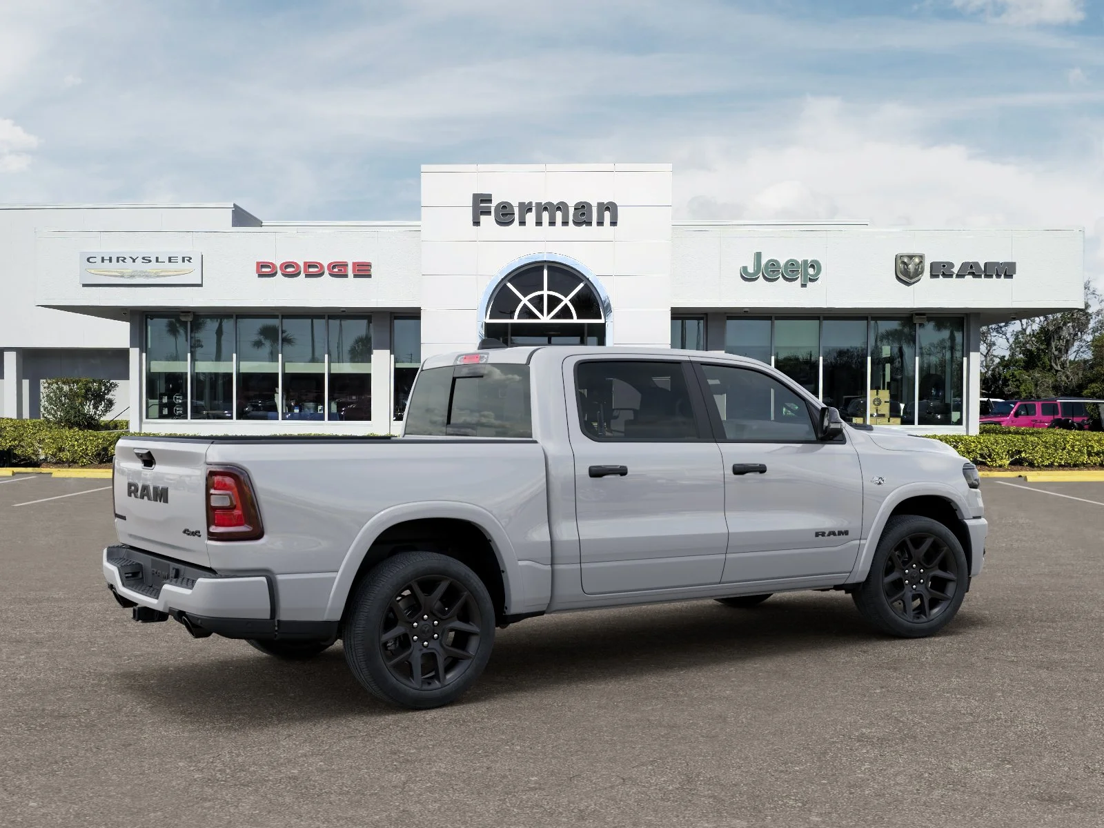 New 2026 Ivory White Tri-Coat Pearl-Coat Exterior Paint RAM Laramie image 35