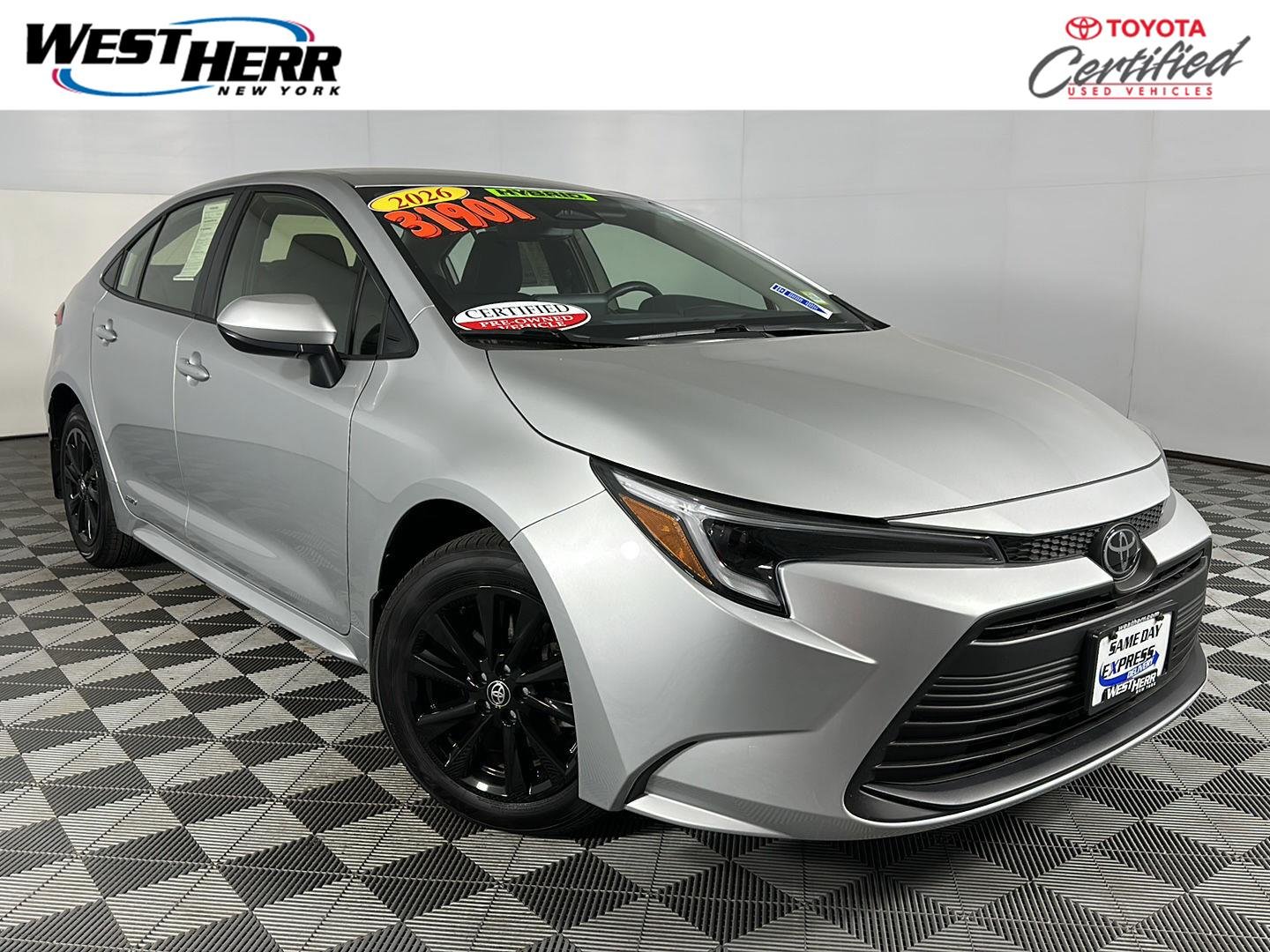 Certified Used 2026 Classic Silver Metallic Toyota Hybrid LE image 1
