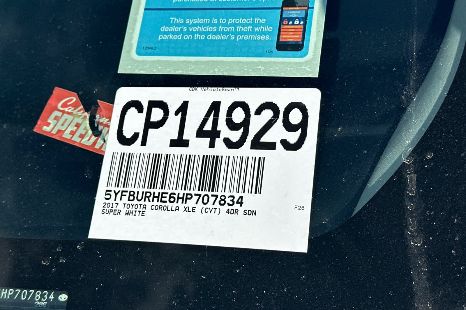 Certified Used 2017 Super White Toyota XLE image 3