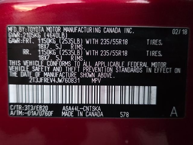Used 2018 Red Toyota SE image 3