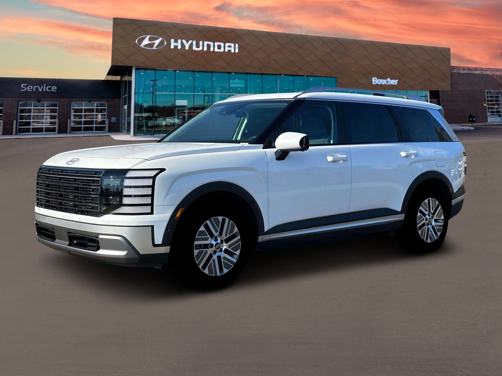 New 2026 Creamy White Pearl Hyundai SEL Premium 7P image 2