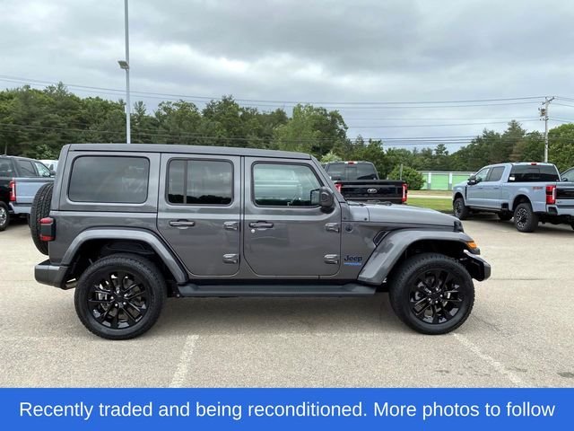 Used 2021 Gray Jeep Unlimited Sahara 4xe image 2