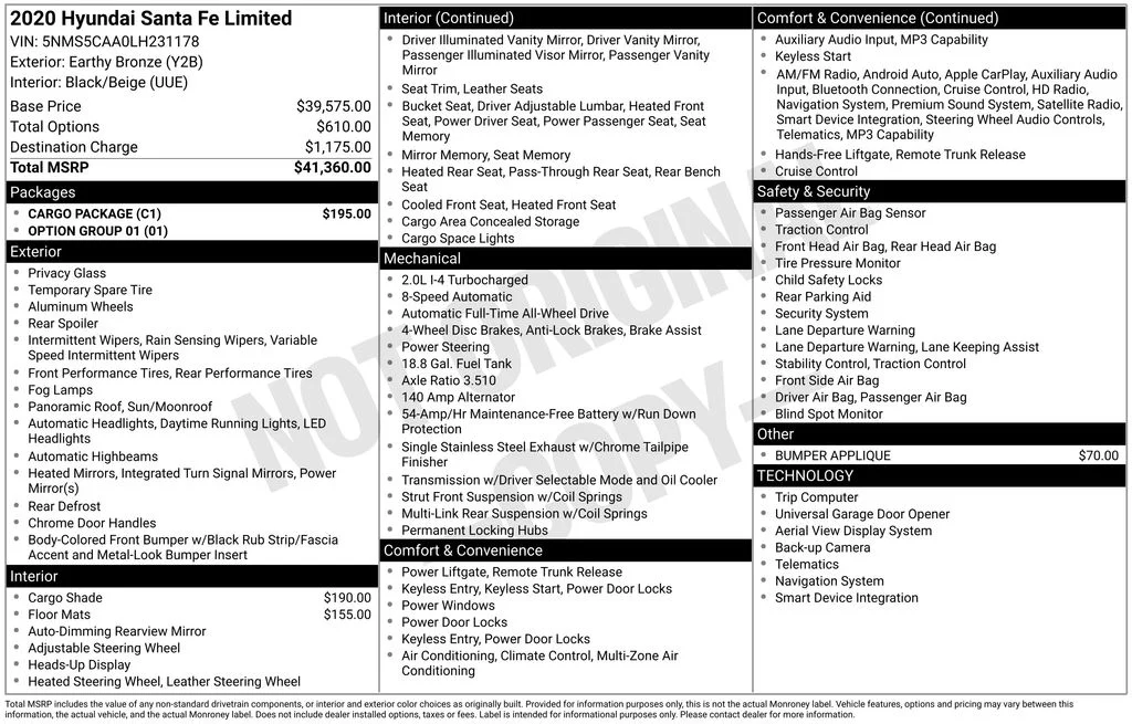 Used 2020 Brown Hyundai Limited image 11