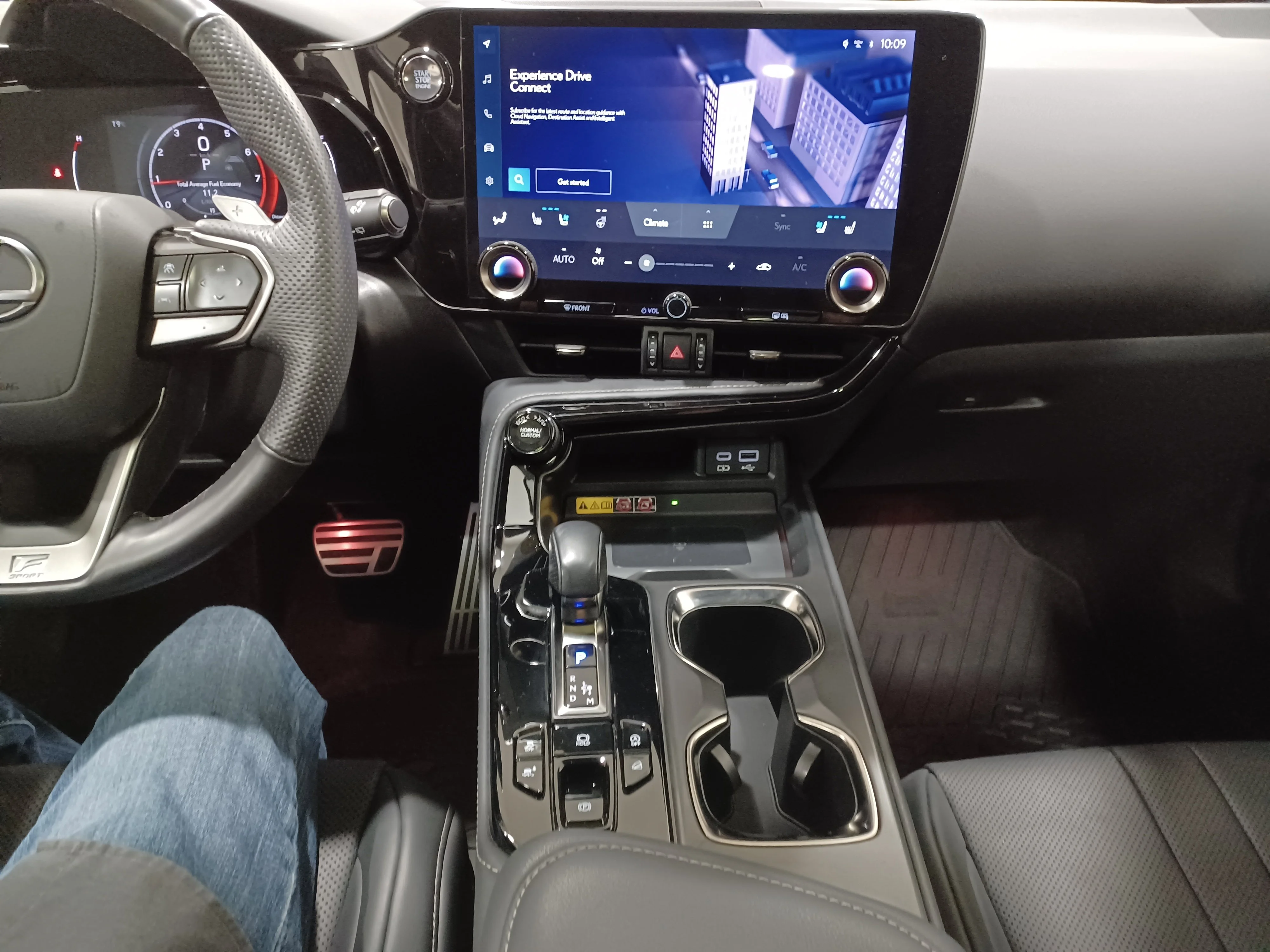 Certified Used 2023 Atomic Silver Lexus F-Sport*Adaptive Cruise | Heads Up Display | Cooled Leather | Pano Roof | Htd Wheel | Lane Keep Asst image 16