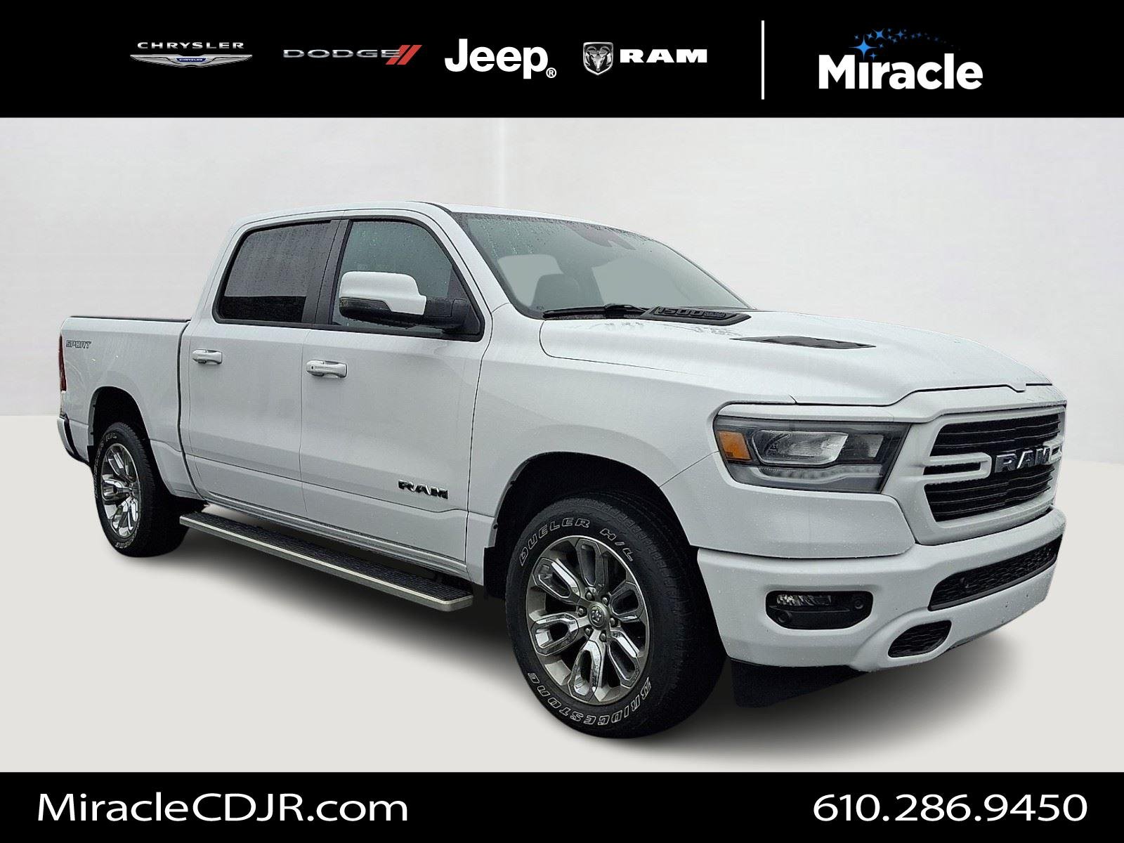 Certified Used 2023 Bright White Clearcoat Ram Laramie image 1