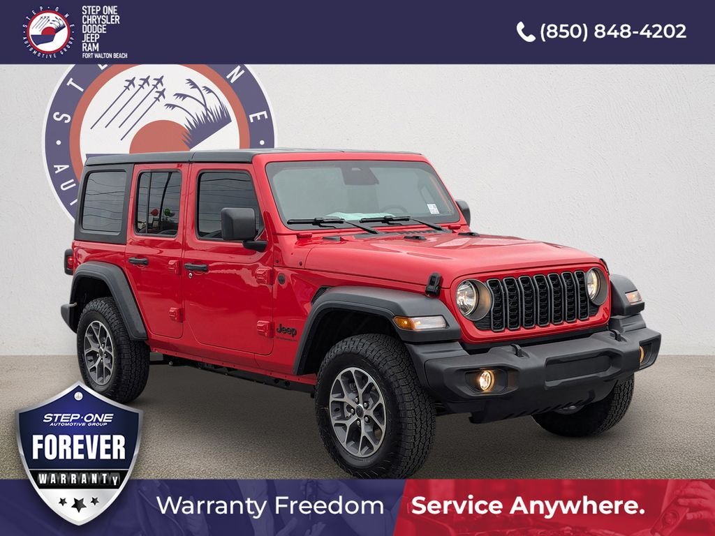 New 2026 Firecracker Red Clear-Coat Exterior Paint Jeep Sport S image 1