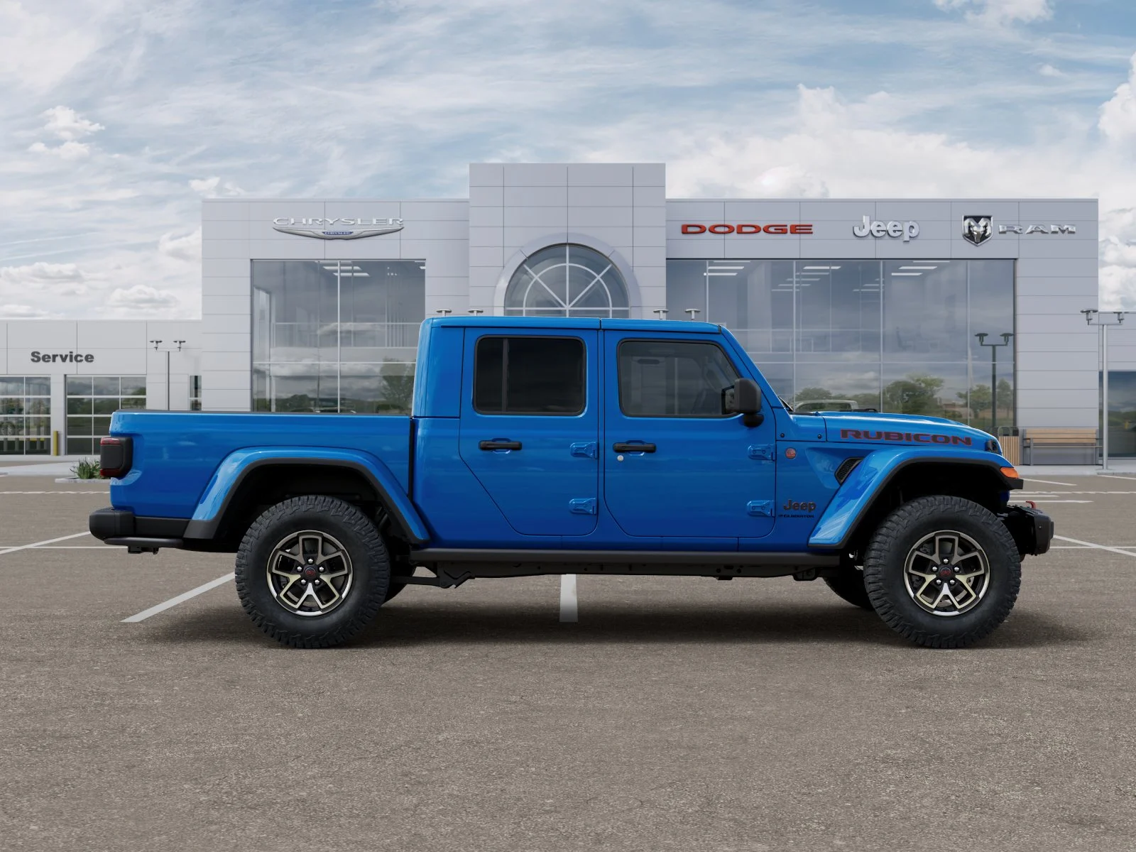 New 2026 Hydro Blue Pearl-Coat Exterior Paint Jeep Rubicon X image 21
