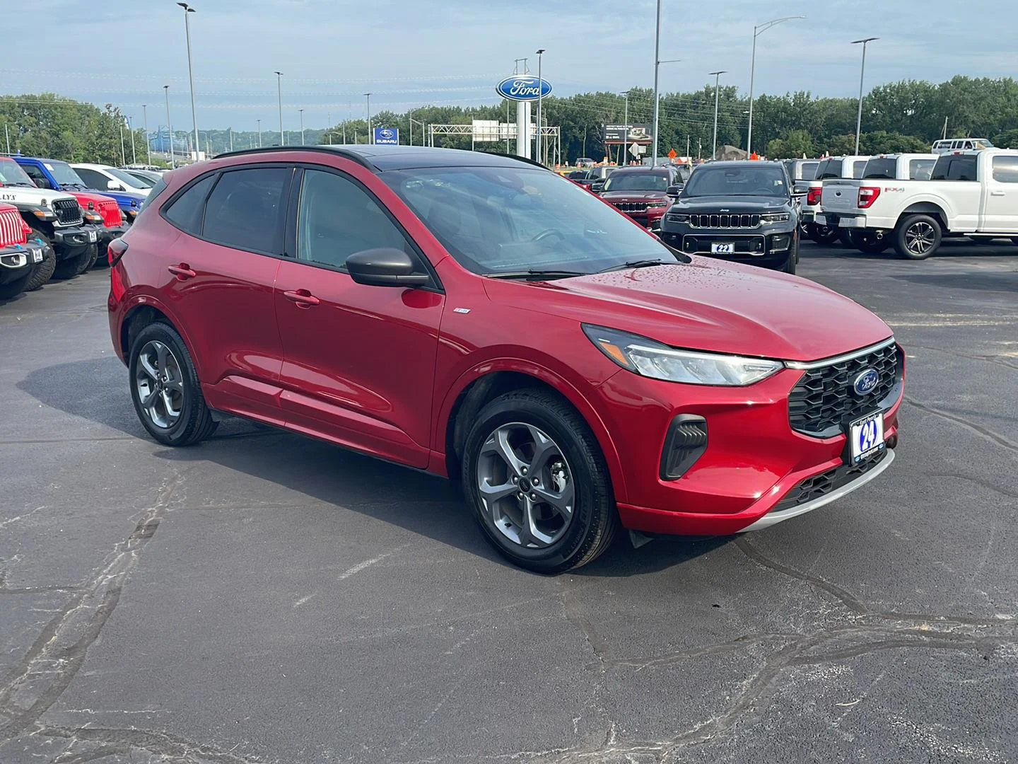Used 2024 Rapid Red Metallic Tinted Clearcoat Ford ST-Line image 7