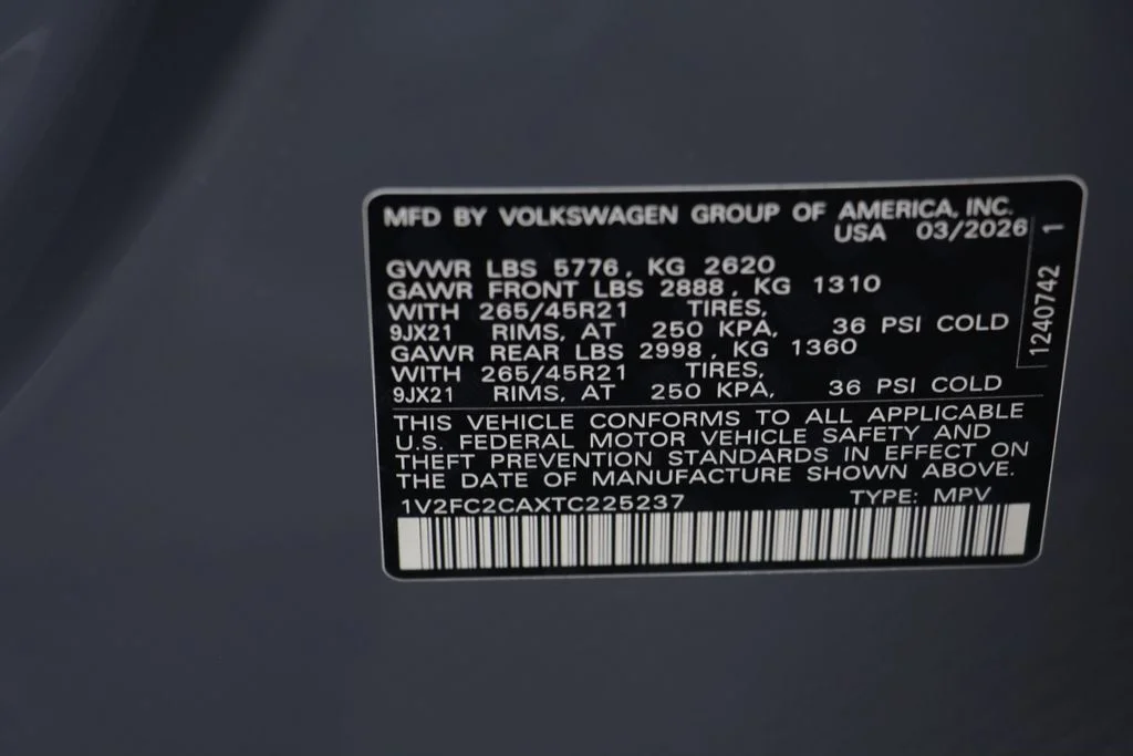 New 2026 Gray Volkswagen 2.0T SEL Premium R-Line image 24