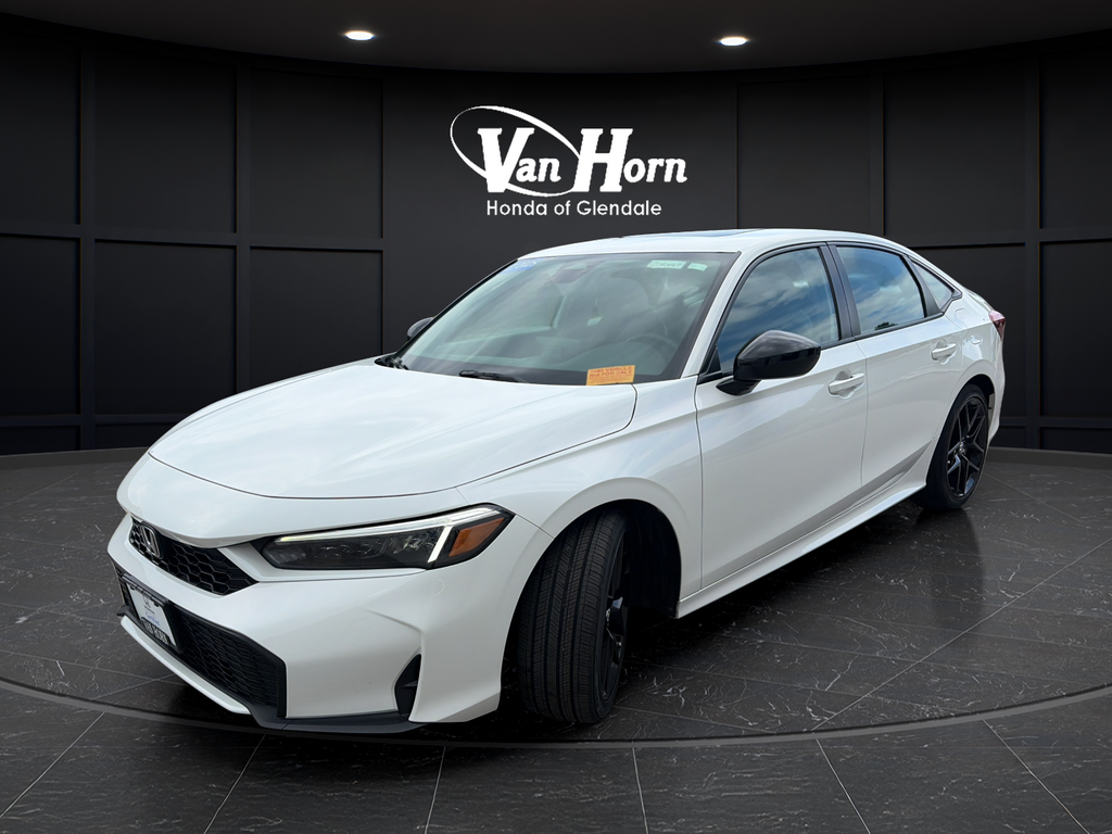 Used 2025 Platinum White Pearl Honda 4D HYBRID SPORT image 7