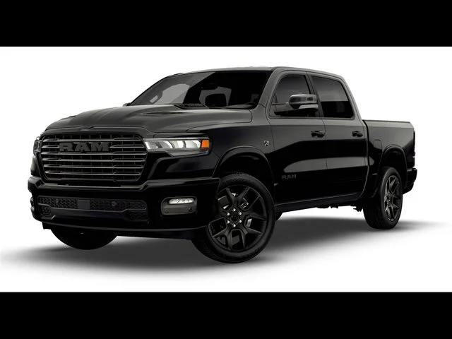 New 2026 Diamond Black Crystal Pearl-Coat Exterior Paint RAM Laramie image 1