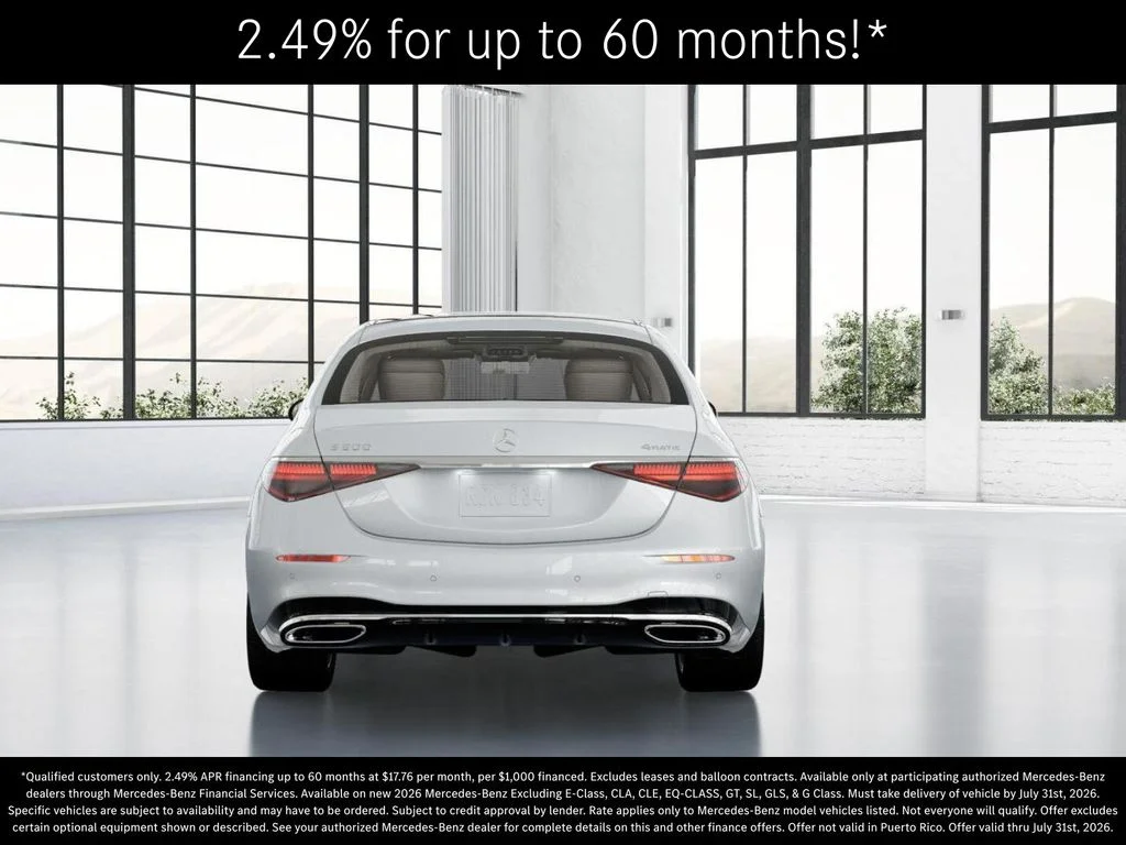 New 2026 MANUFAKTUR Moonlight White Metallic Mercedes-Benz S 500 image 25