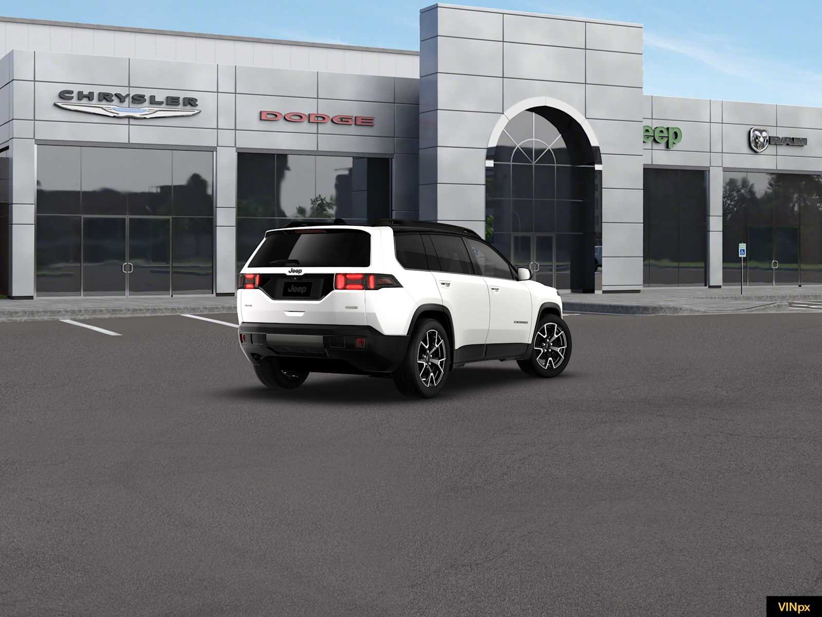 New 2026 Bright White Clear-Coat Exterior Paint Jeep Overland image 7