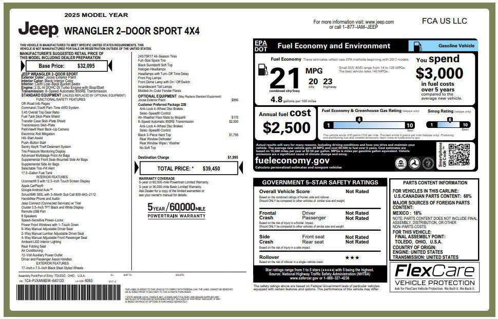 Certified Used 2025 Joose Jeep Sport image 3