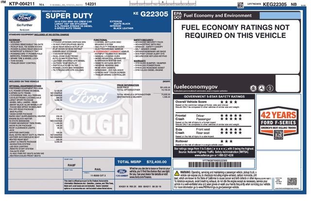 Used 2019 Black Metallic Ford Lariat image 2