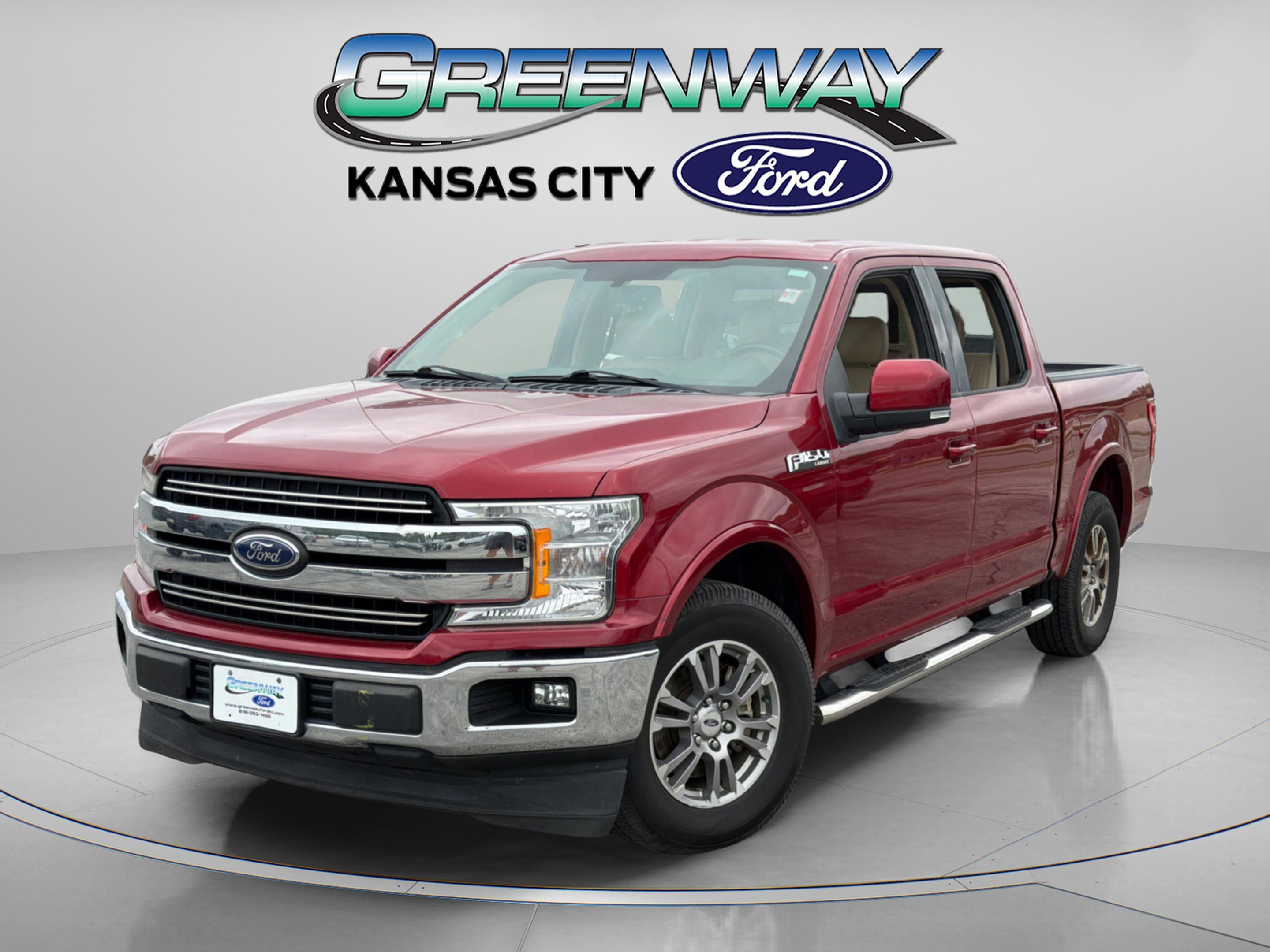 Used 2018 Ruby Red Metallic Ford LARIAT image 3