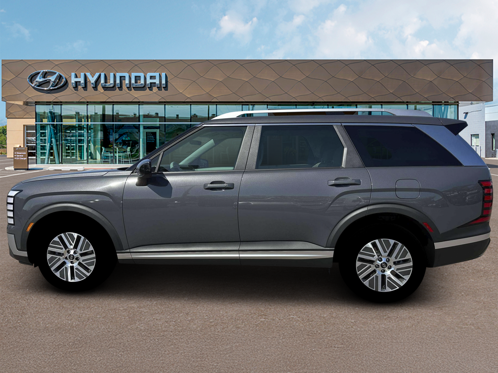 New 2026 Gray Pearl Hyundai Blue SEL image 3