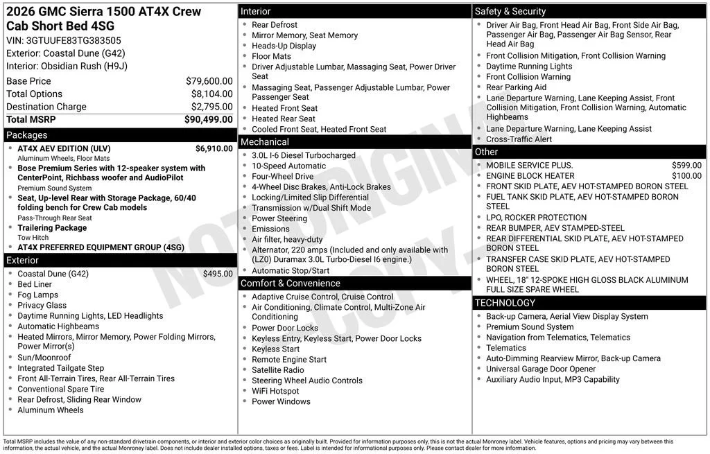 2026 GMC Sierra 1500 AT4X - Photo 44