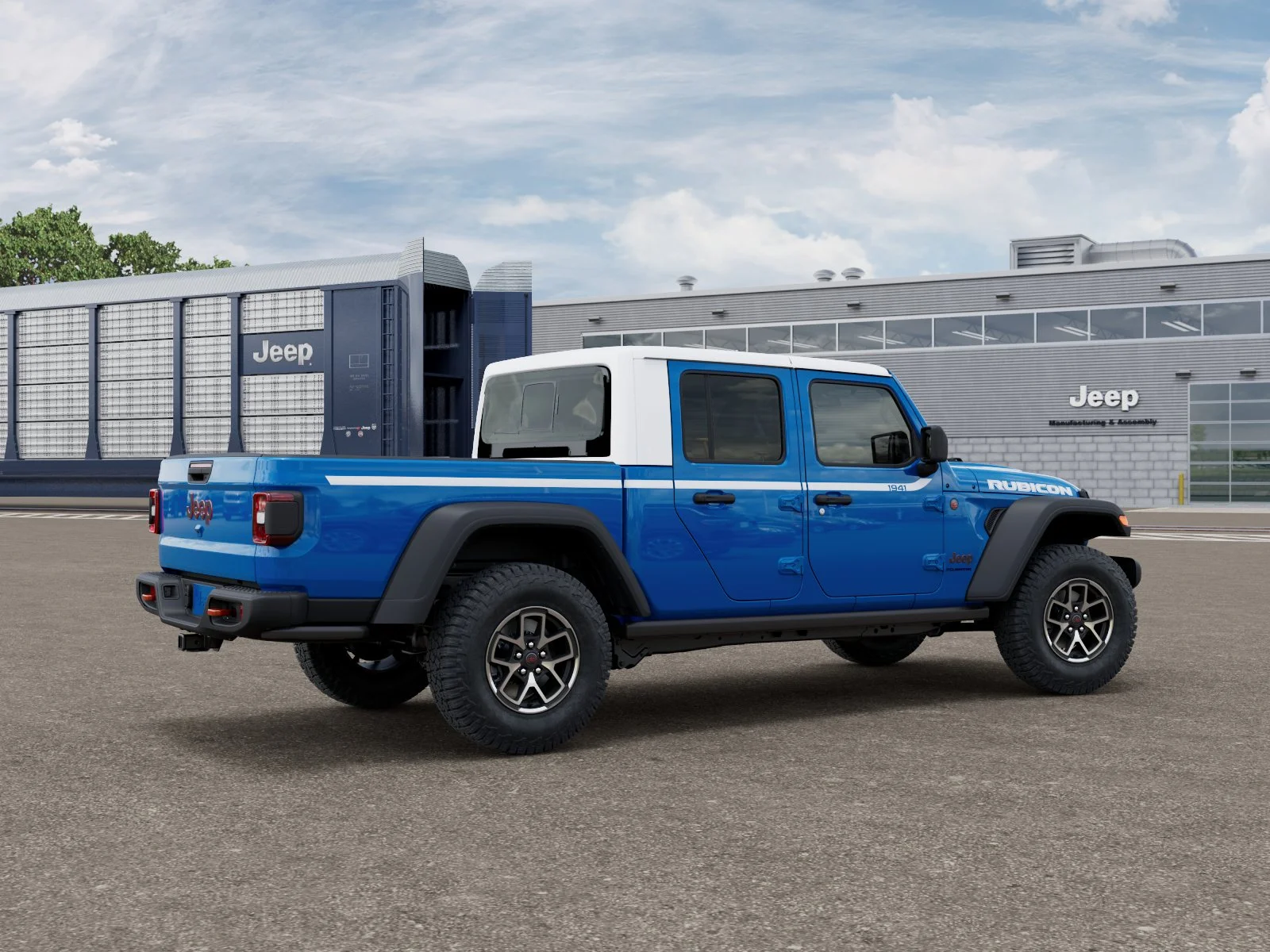 New 2026 Hydro Blue Pearl-Coat Exterior Paint Jeep Rubicon image 4
