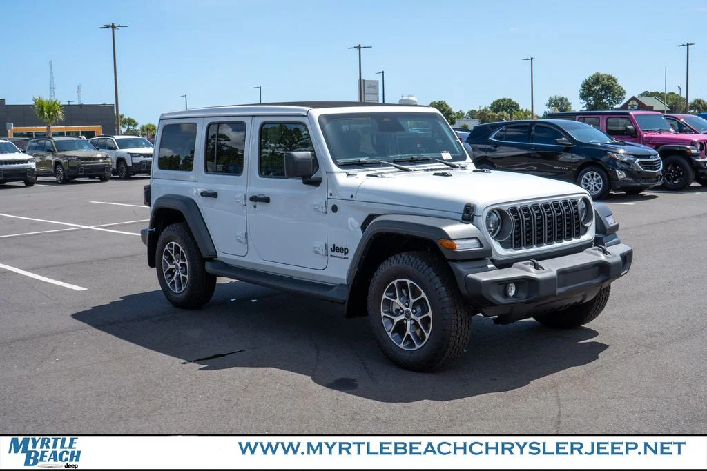 New 2026 Bright White Clear-Coat Exterior Paint Jeep Sport S image 8