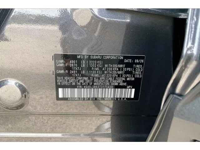 New 2026 MAGNETITE GRAY METALLIC Subaru Premium image 27