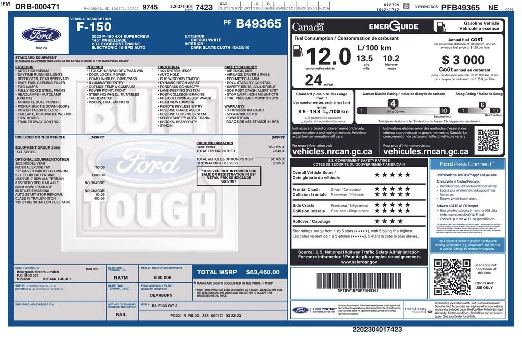 Certified Used 2023 White Ford XLT image 36