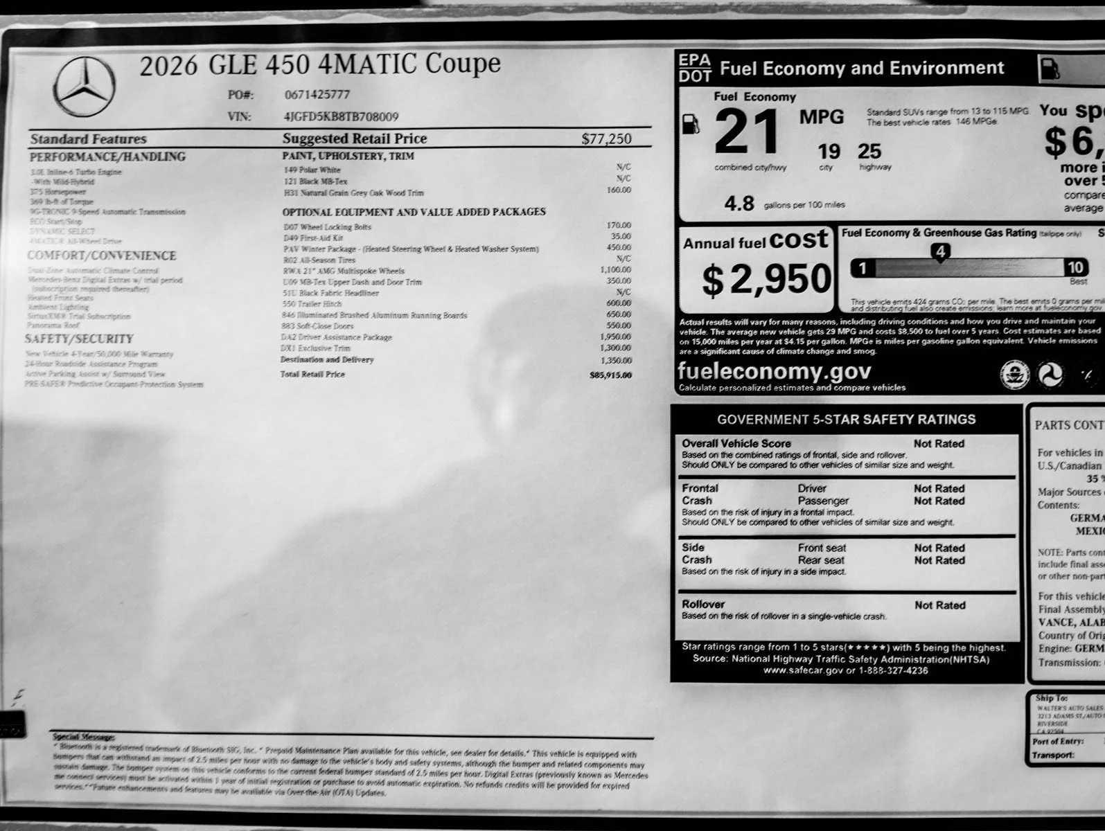 New 2026 Polar White Mercedes-Benz AMG® 4MATIC image 28