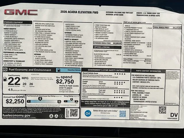 2026 GMC Acadia Elevation - Photo 21