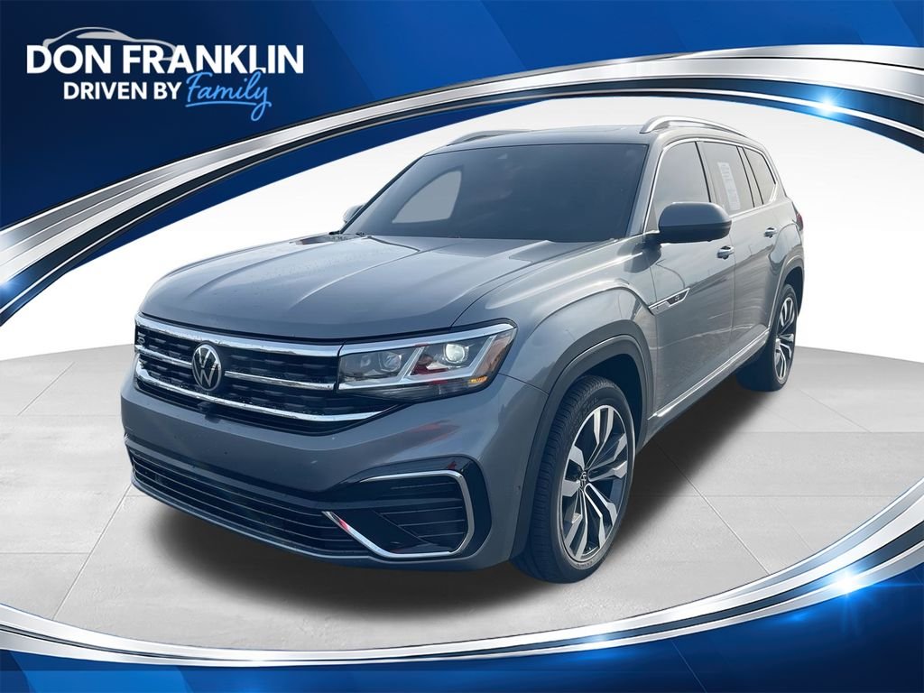 Used 2021 Gray Volkswagen 3.6L V6 SEL Premium R-Line image 1