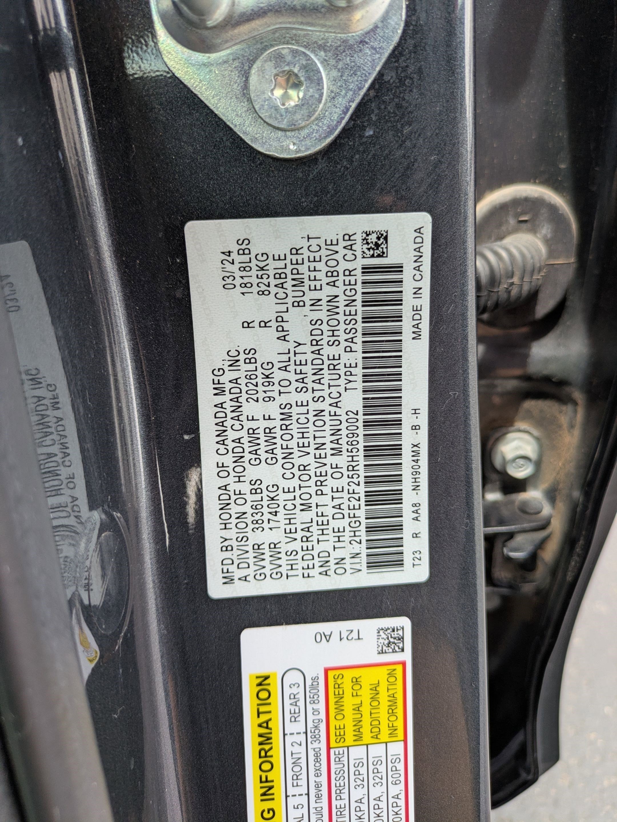Used 2024 Gray Metallic Honda LX image 33