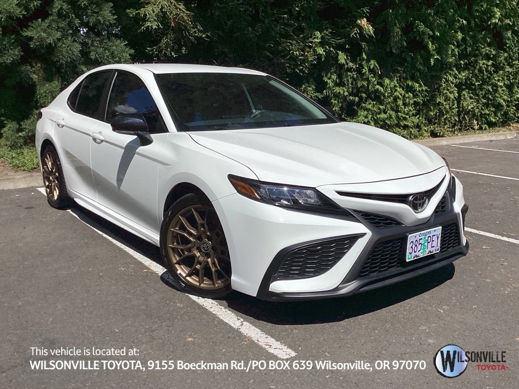 Certified Used 2023 White Toyota SE Nightshade image 1