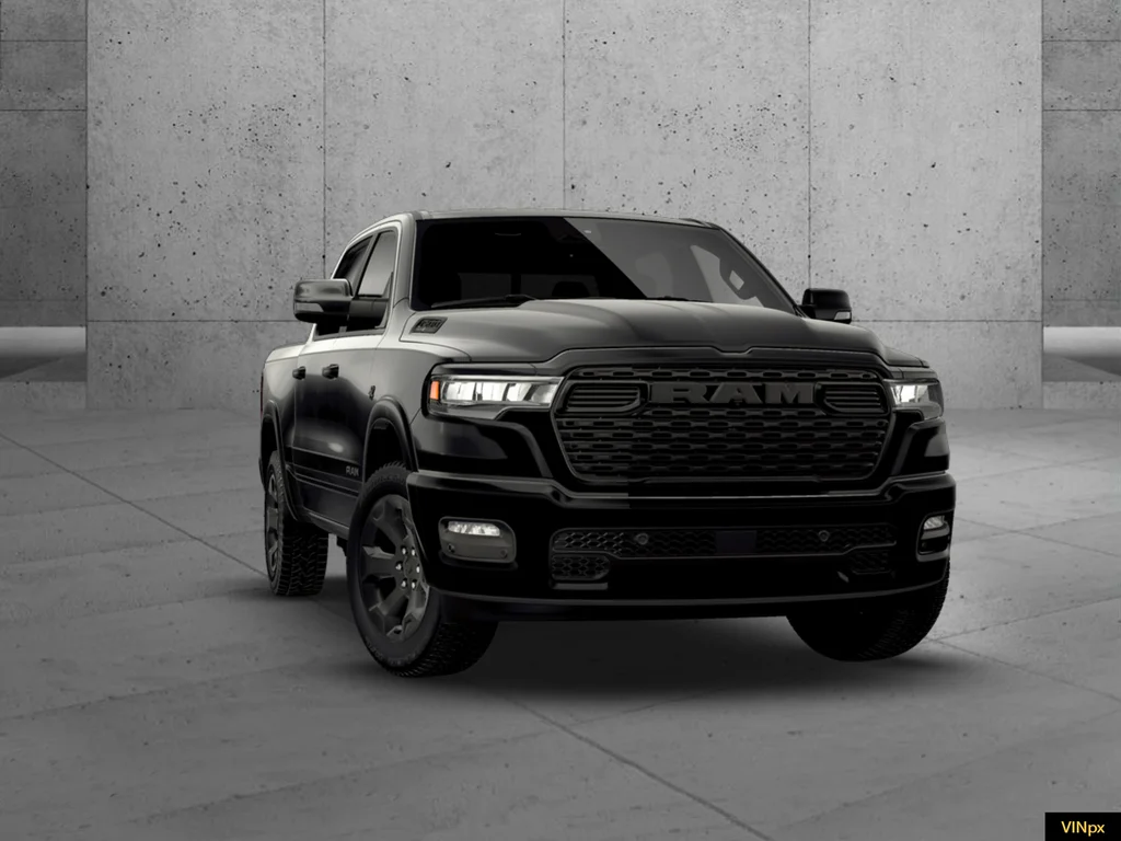 New 2026 Diamond Black Crystal Pearl-Coat Exterior Paint RAM Big Horn/Lone Star image 13