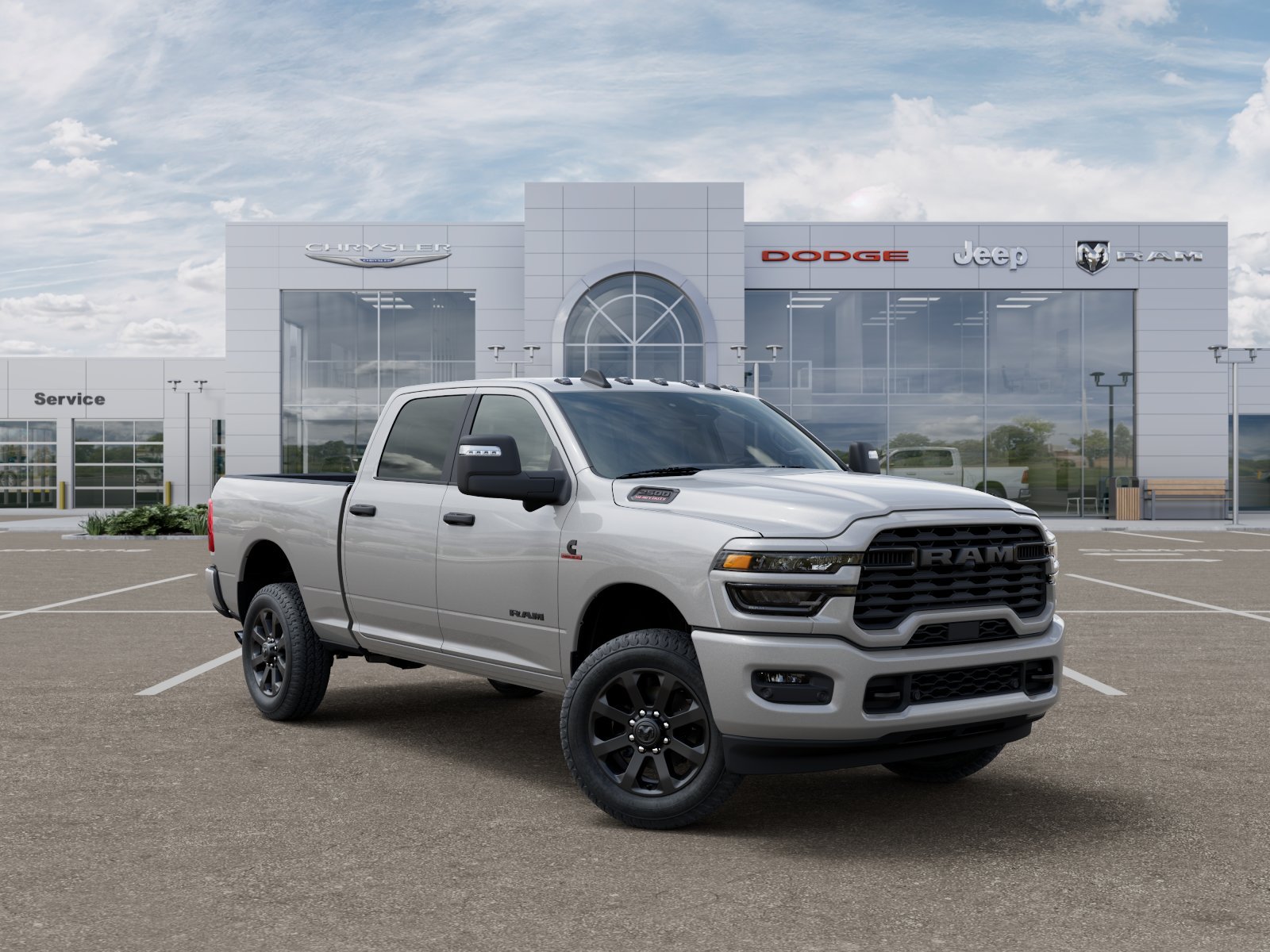 New 2026 Silver-Zynith Exterior Paint RAM Big Horn image 34
