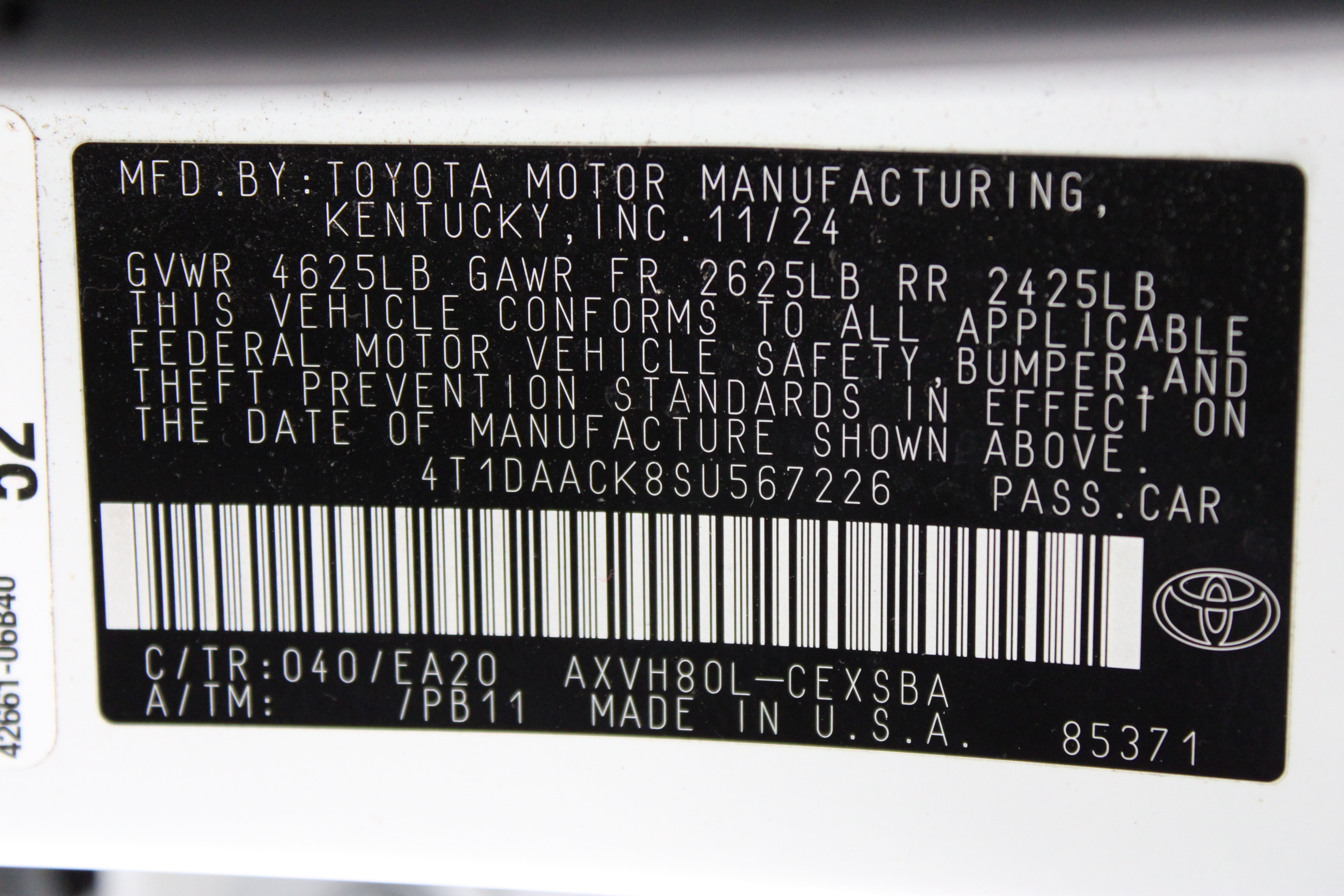 Used 2025 BLIZZARD PEARL Toyota SE image 40