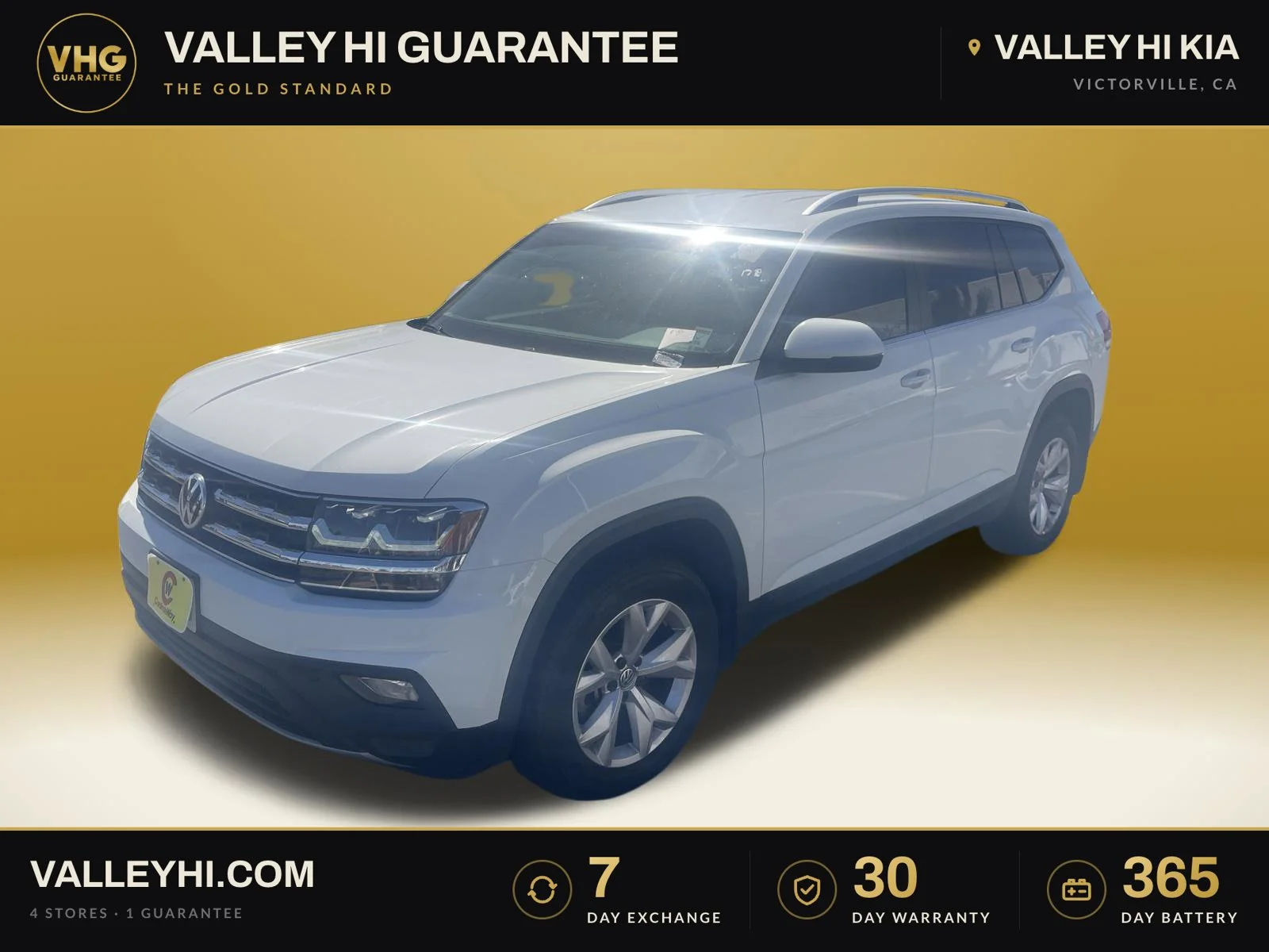 Used 2019 Pure White Volkswagen 2.0T SE image 1