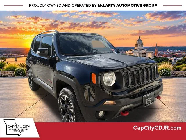 Used 2023 Black Jeep Trailhawk image 1