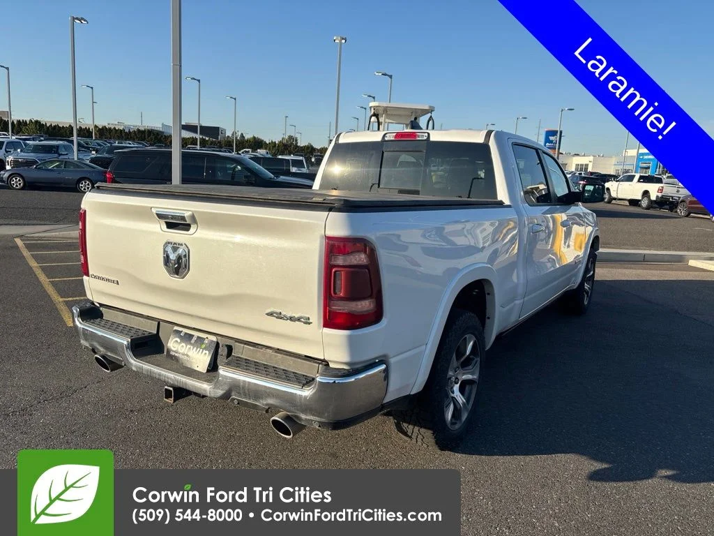 Used 2020 Bright White Clearcoat Ram Laramie image 4