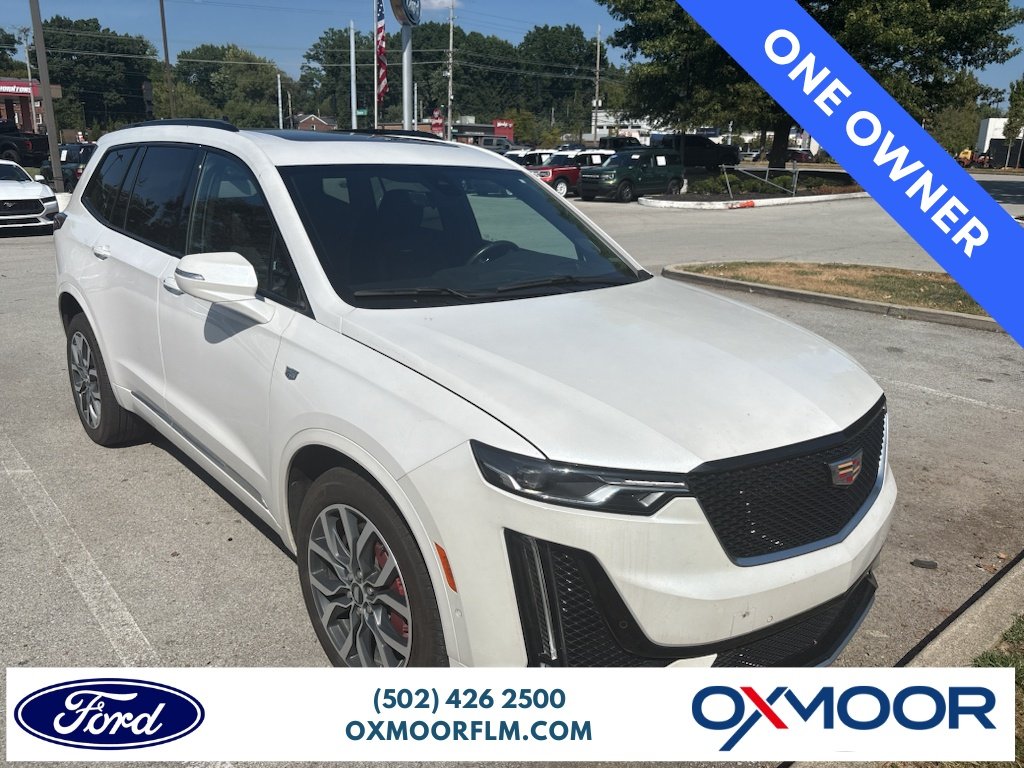Used 2025 Crystal White Tricoat Cadillac AWD Sport image 1